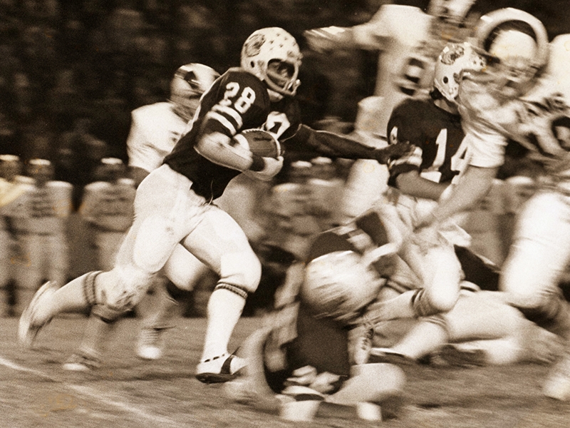 When he graduated in 1978, Montgomery was college football's all-time regular season scoring leader with 70 TDs, breaking a mark held by Walton Payton of Jackson State University. ACU had a record of 34-9-1 during his career (1973-76), when he ran for 3,047 yards and scored 76 TDs.