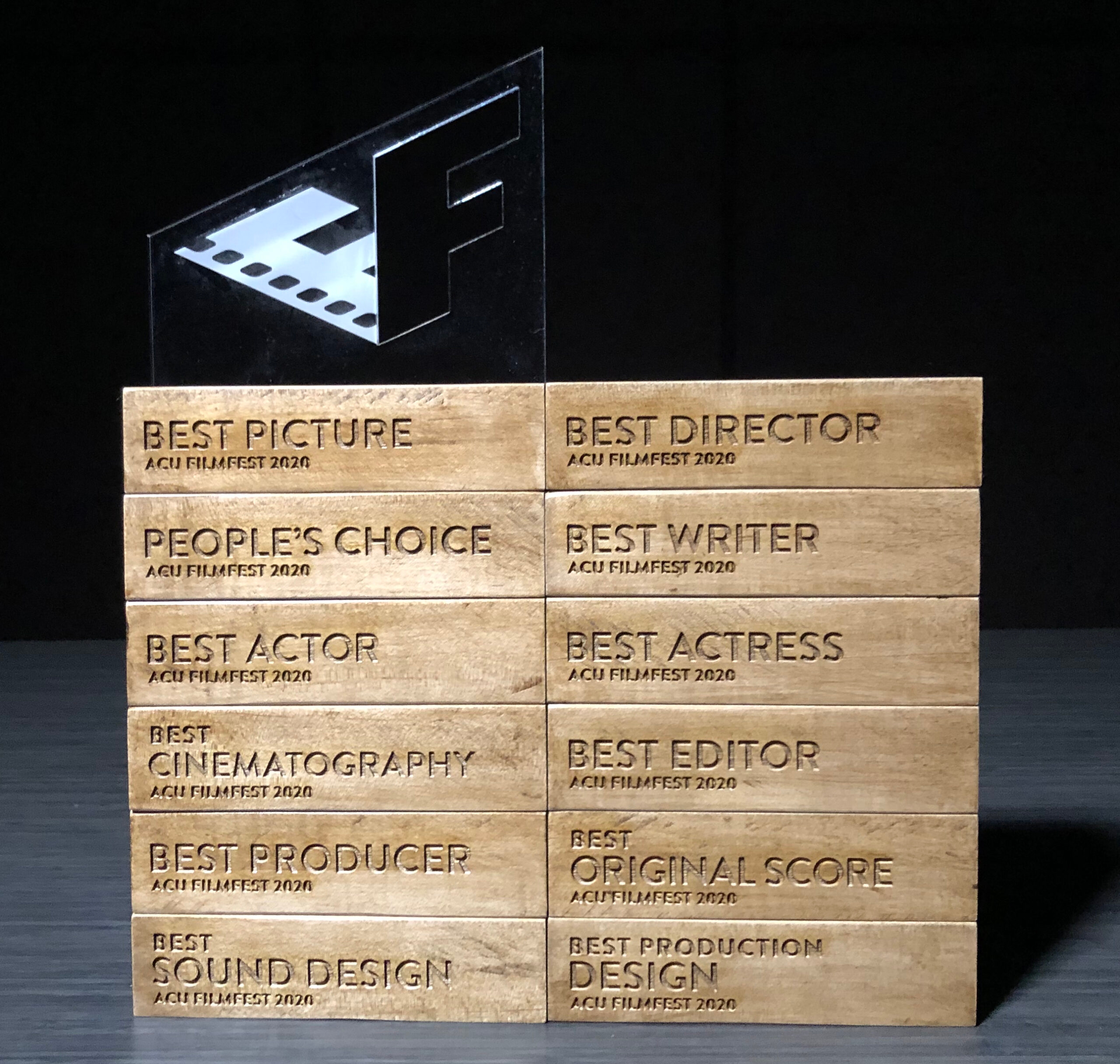 The awards given in acting, production, and technical categories during the gala were produced by Learning Studio and Maker Lab staff.