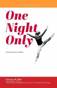 One Night Only Poster