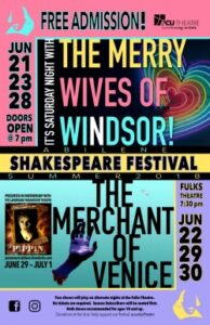 The Wives of Windsor and The Merchant of Venice Poster