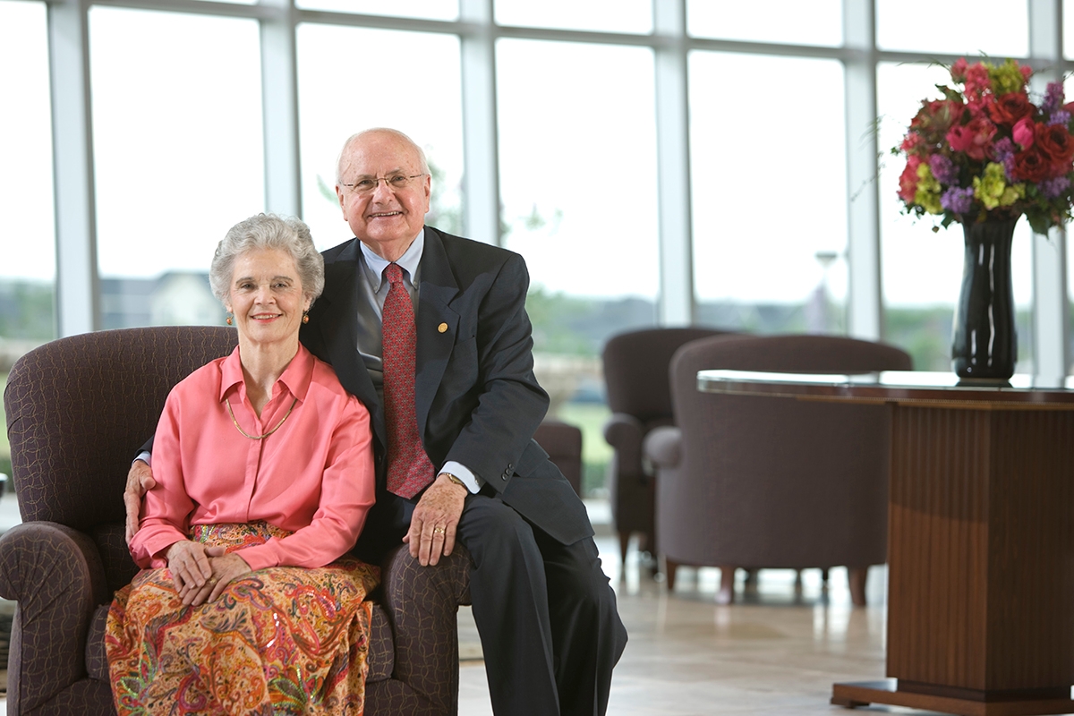 Shirley and Bob are the namesakes of ACU’s Hunter Welcome Center, which opened in 2009.  